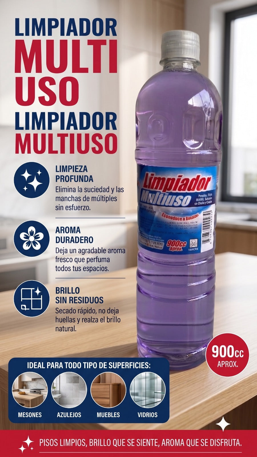 Kit Limpieza Profunda Hogar 10 Productos Multiuso
